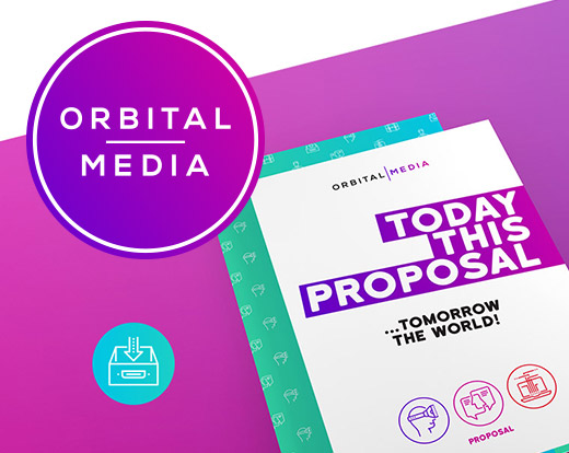 Orbital Media brand identity