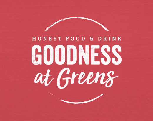 Goodness at Greens branding