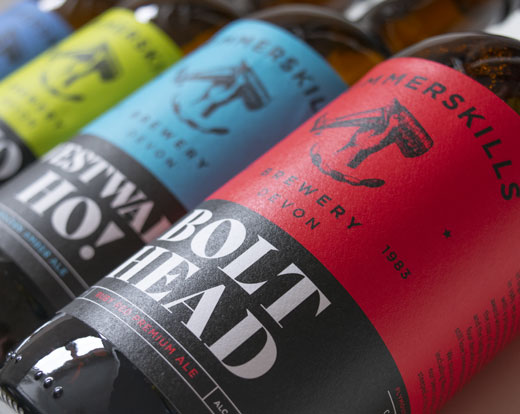 Summerskills Brewery packaging design